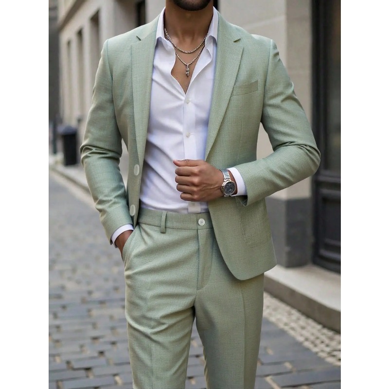 Men Formal Wear For Dinner - Conjunto de Terno e Calças para