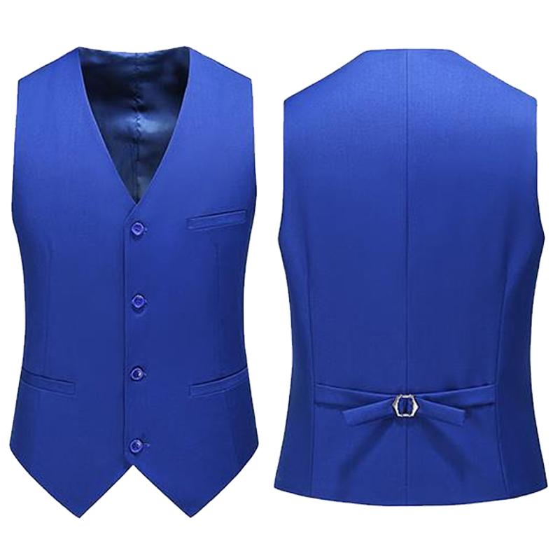 Men Formal Wear Vest - 19 cores colete masculino cor sólida
