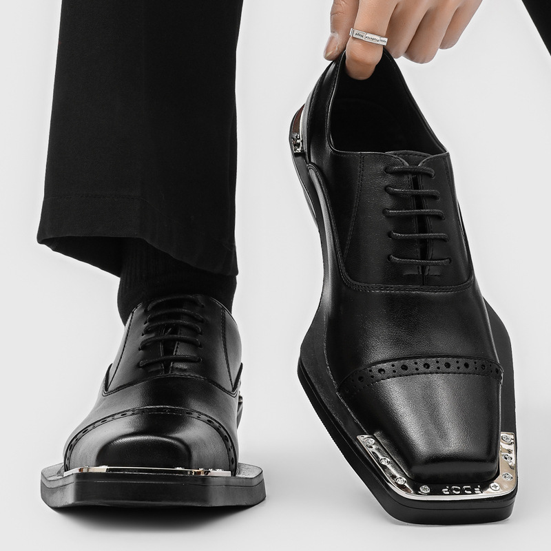 Mens Formal Look - Sapatos de couro masculinos - estilo