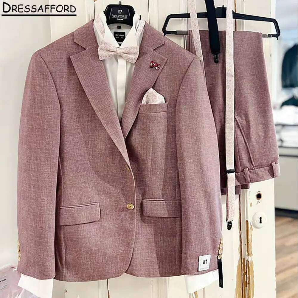 Men Formal Wear Pink - Ternos Formais Rosa para Casamento, Terno