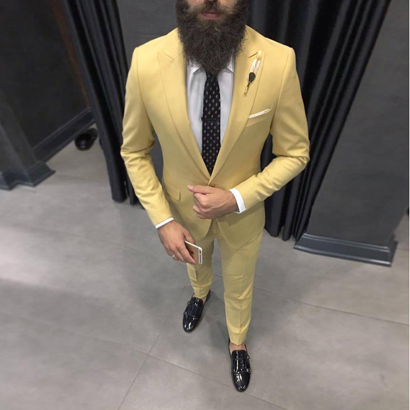 Men Formal Wear For Dinner - 2025 mais recentes ternos masculinos amarelos