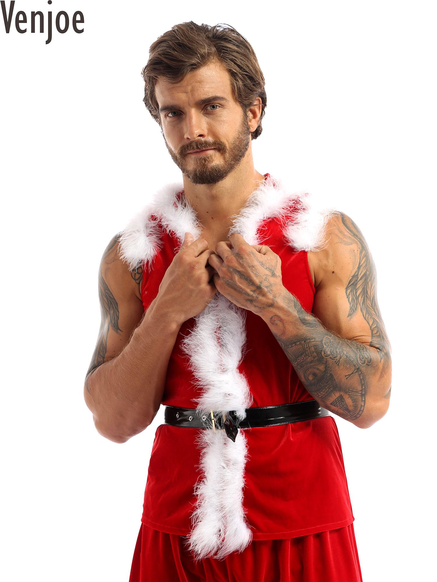 Men Formal Wear Vest - Traje de Cosplay Papai Noel para