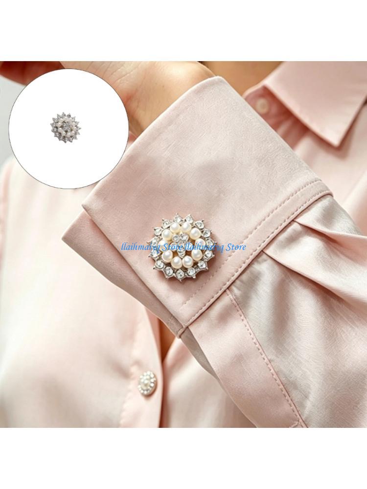 Mens Formal Look - 573B Abotoaduras floco neve com detalhe