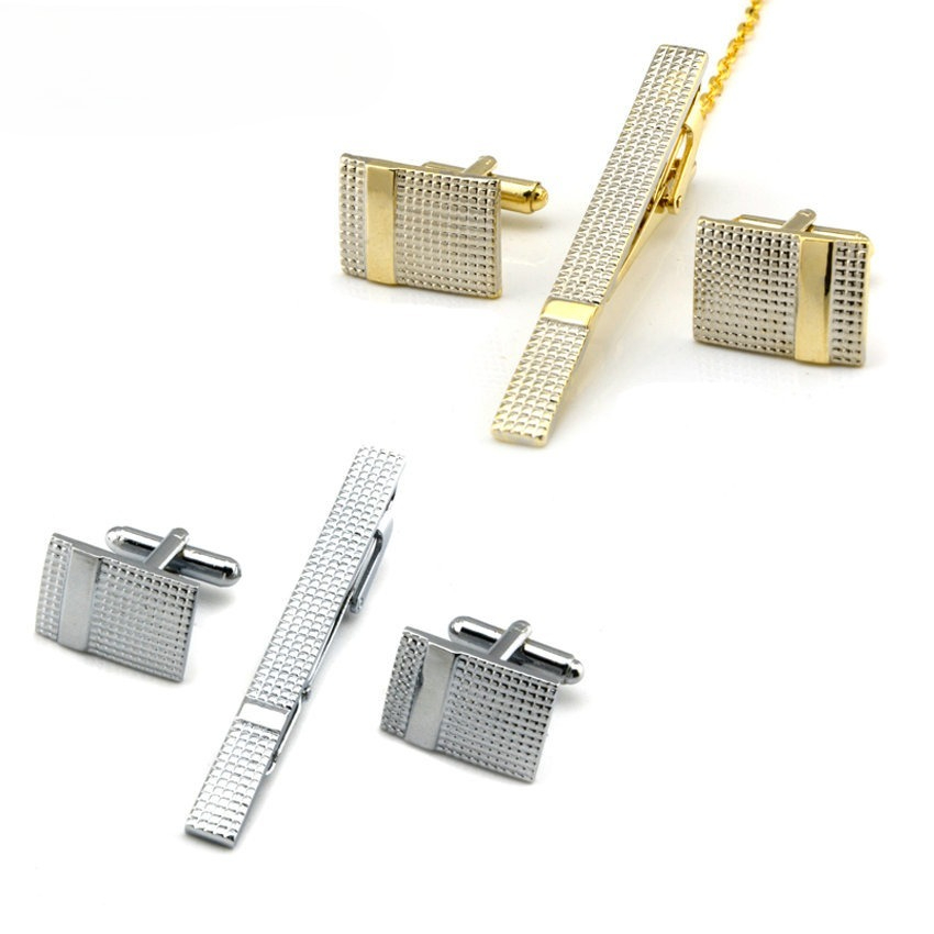 Mens Formal Look - Conjunto de Gravata e Abotoaduras Masculinas