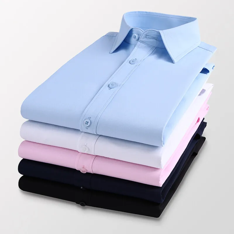 Camisas Masculinas de Manga Lo - Men Formal Wear Pink avaliação e preço