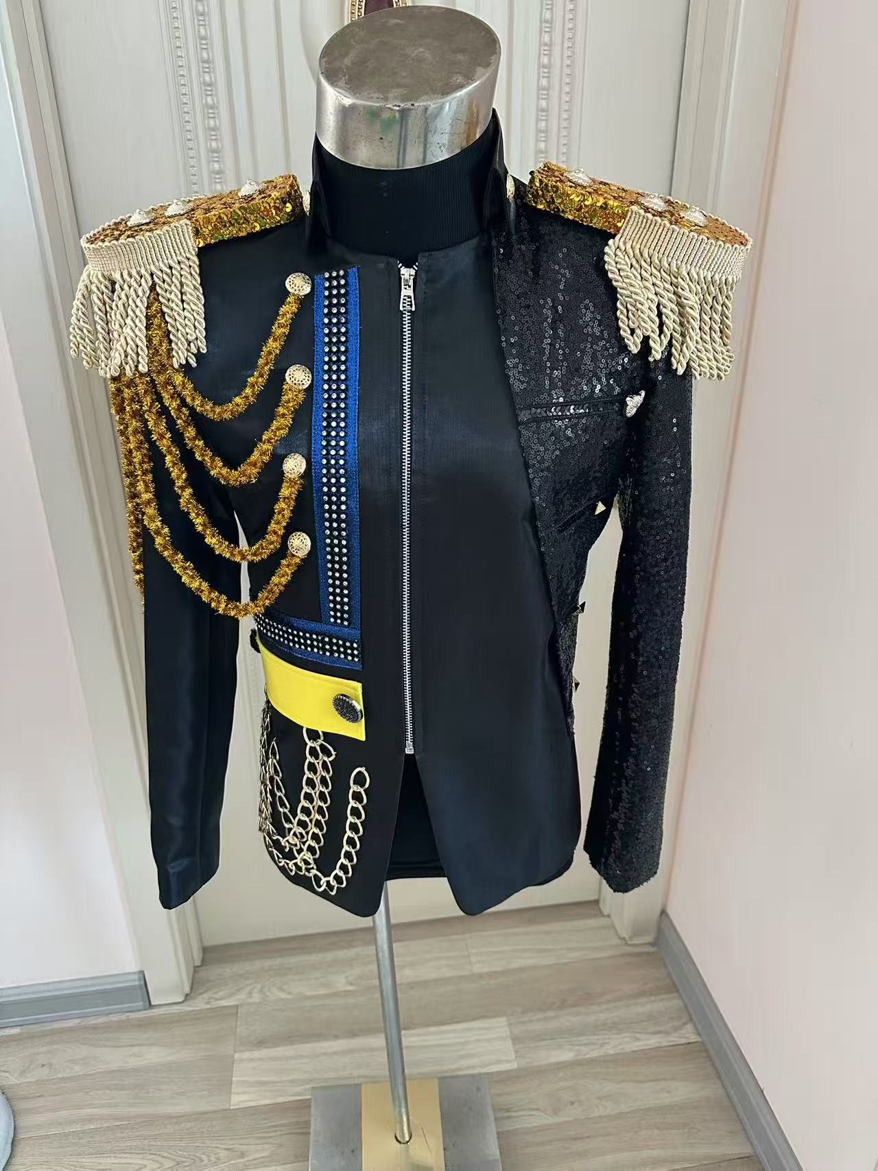 Novos homens borla jaqueta rea - Men'S Formal Wear avaliação e preço