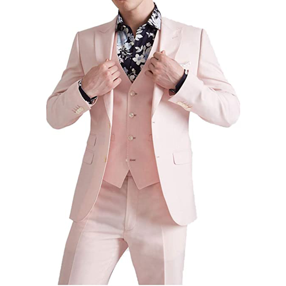 Ternos Rosa de Verão para Noiv - Men Formal Wear Pink avaliação e preço