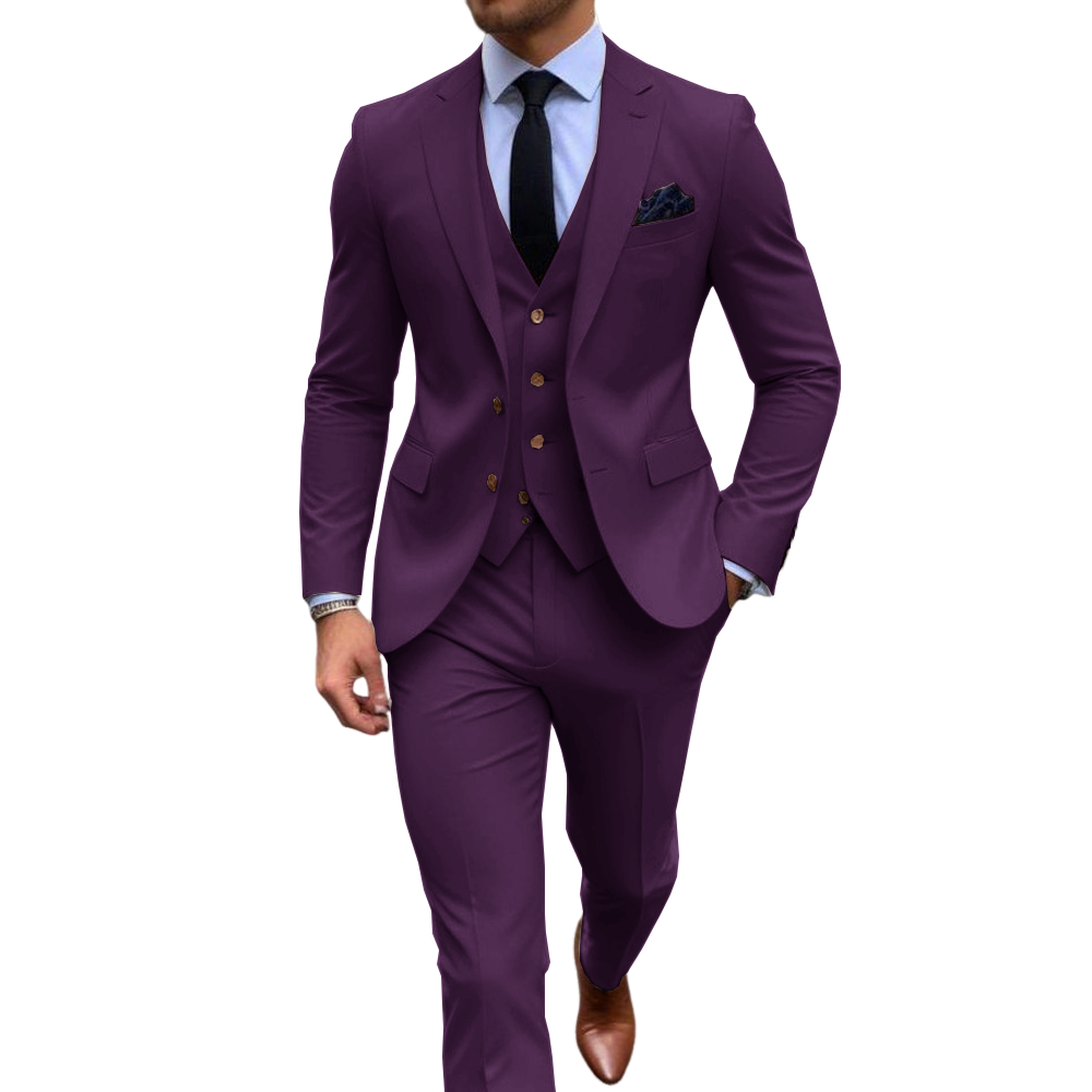 Ternos Masculinos Rosa de 3 Pe - Men Formal Wear Pink avaliação e preço
