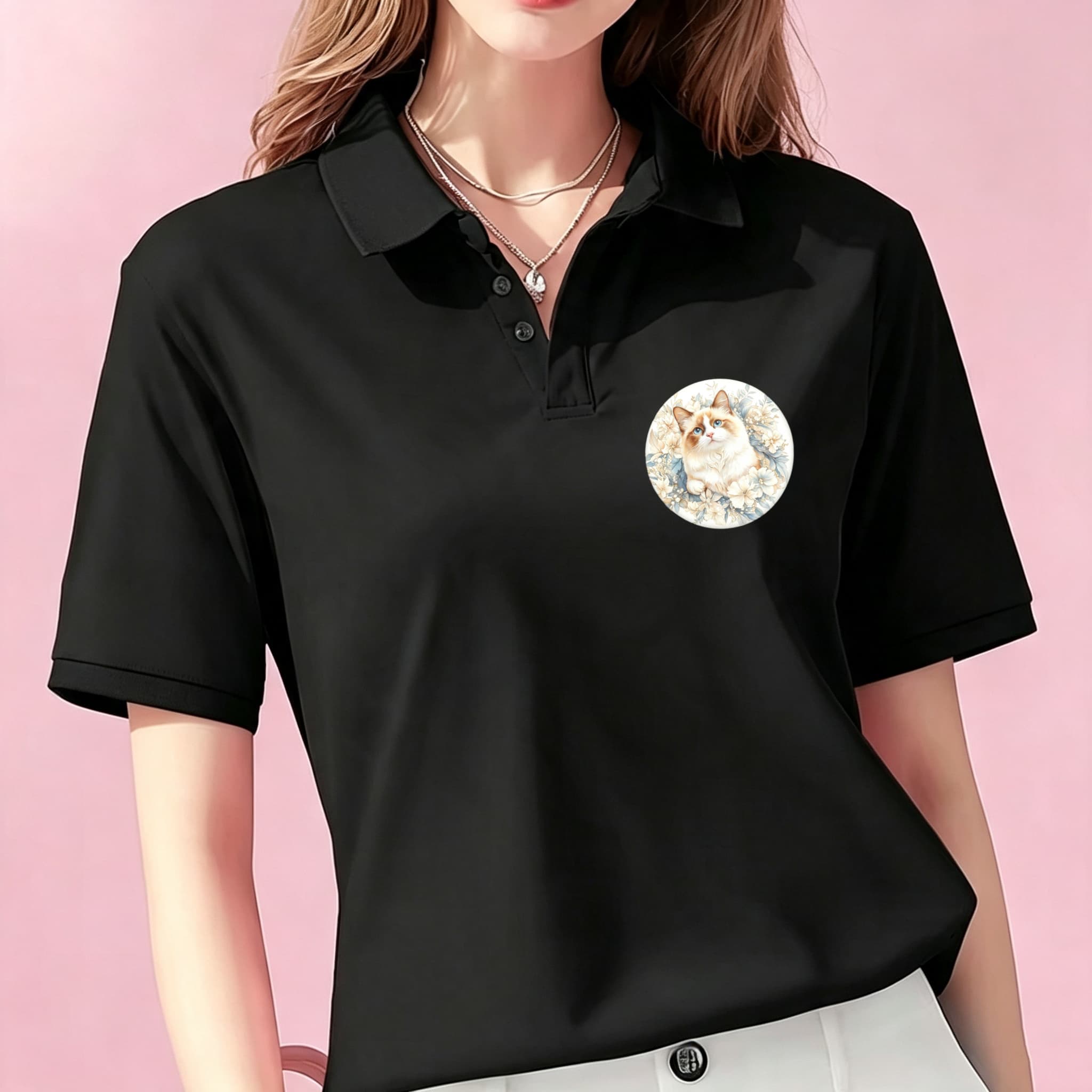 Blusa Polo Casual Unissex Pret - Mens Formal Look avaliação e preço