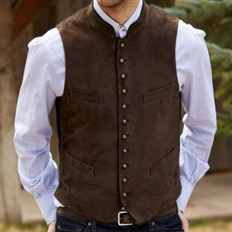 Colete masculino de veludo cam - Men Formal Wear Vest avaliação e preço