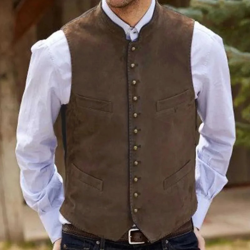 Colete masculino de veludo cam - Men Formal Wear Vest avaliação e preço