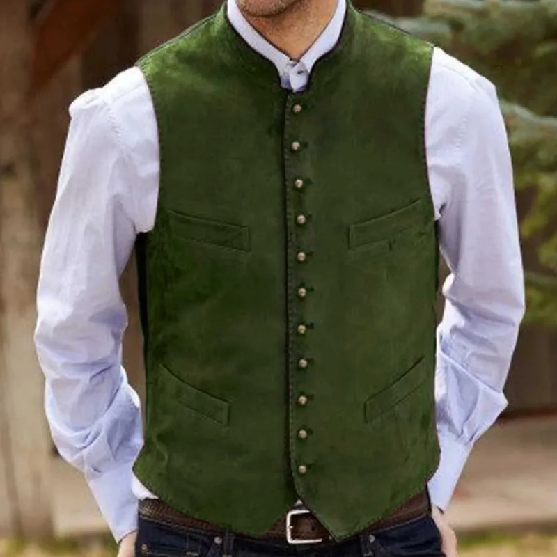 Colete masculino de veludo cam - Men Formal Wear Vest avaliação e preço