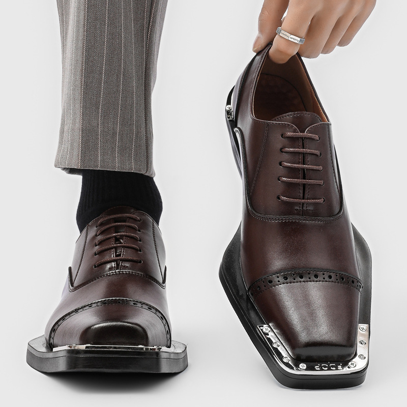 Sapatos de couro masculinos -  - Mens Formal Look avaliação e preço