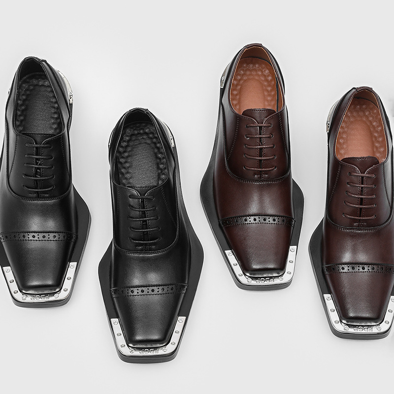 Sapatos de couro masculinos -  - Mens Formal Look avaliação e preço