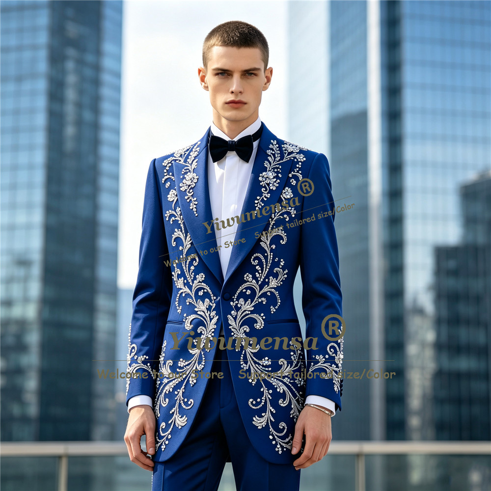 Conjuntos de Ternos de Luxo co - Men Formal Wear For Dinner avaliação e preço
