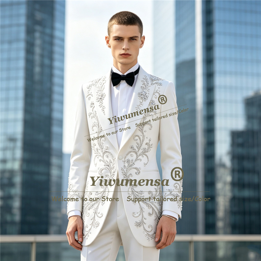 Conjuntos de Ternos de Luxo co - Men Formal Wear For Dinner avaliação e preço