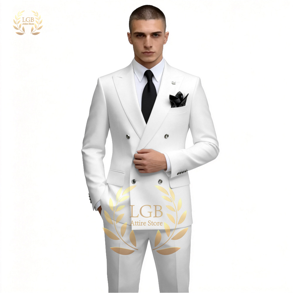Terno Masculino Branco de Abot - Men Formal Wear For Dinner avaliação e preço