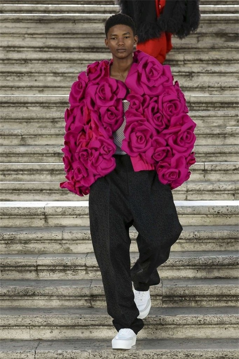 Rosa rosa masculino terno calç - Men Formal Wear Pink avaliação e preço
