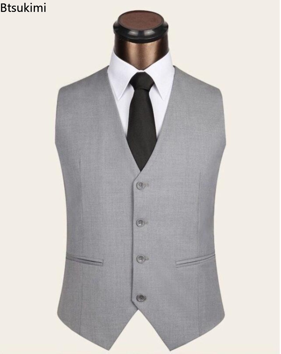S-6XL plus size masculino core - Men Formal Wear Vest avaliação e preço