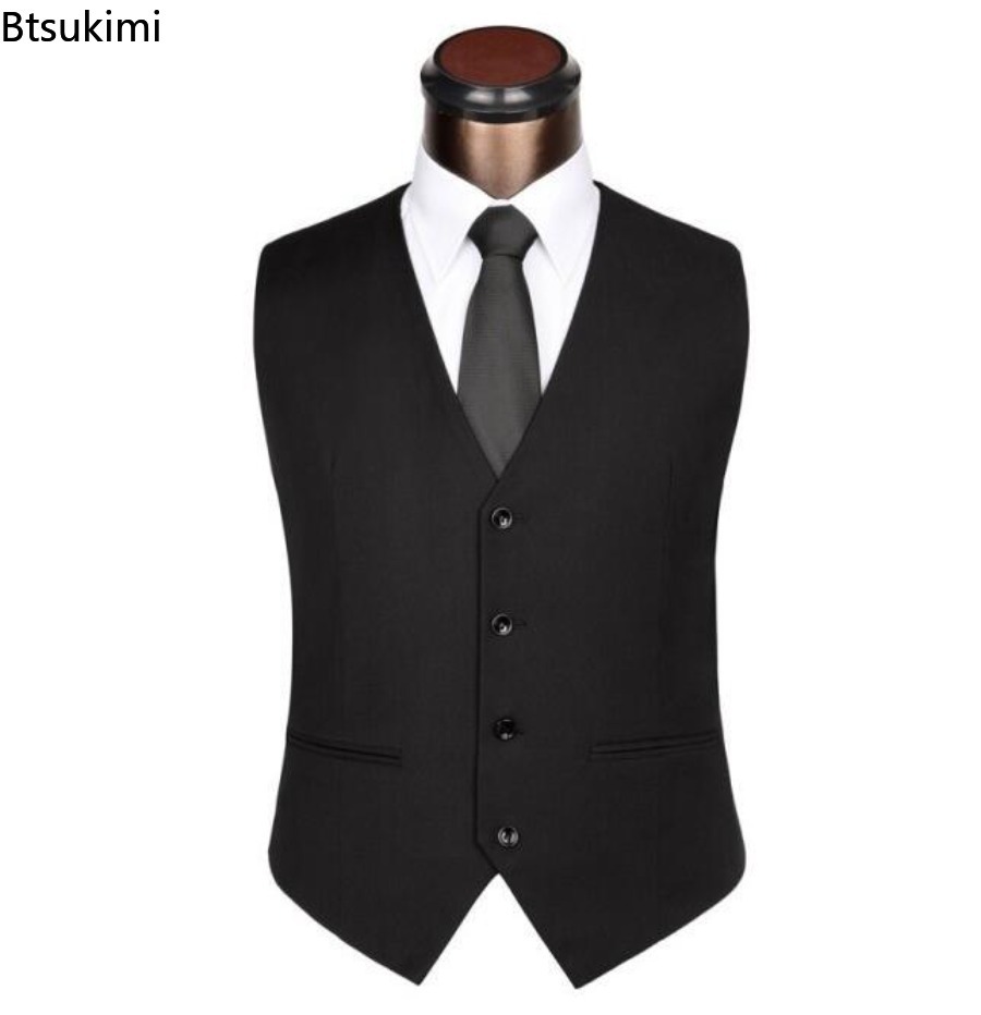 S-6XL plus size masculino core - Men Formal Wear Vest avaliação e preço