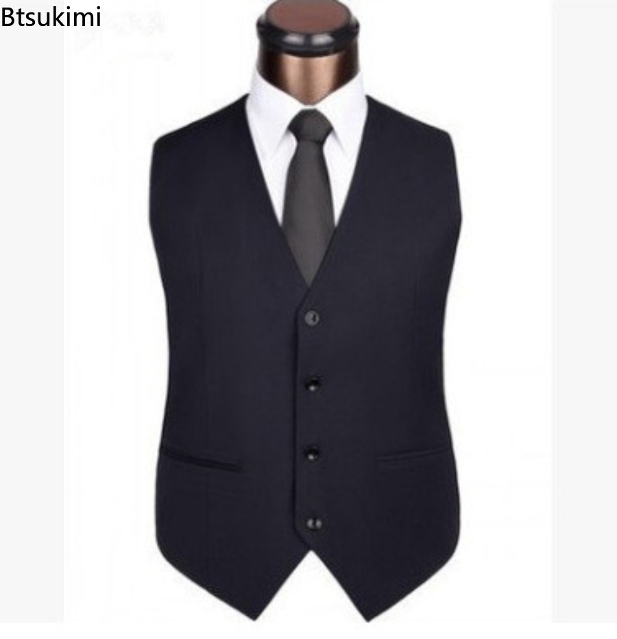 S-6XL plus size masculino core - Men Formal Wear Vest avaliação e preço