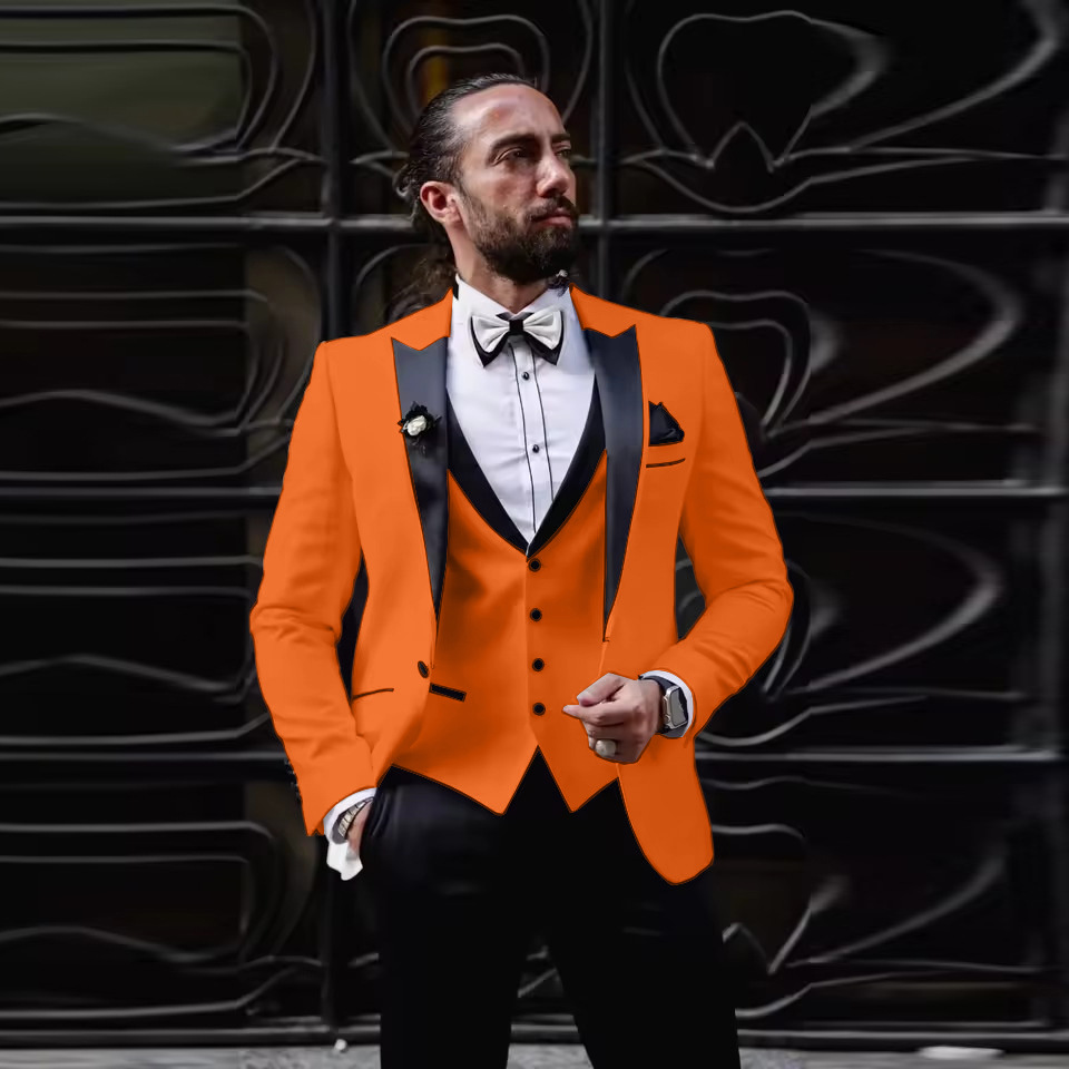 Terno Slim Fit Masculino de 3  - Men Formal Wear For Dinner avaliação e preço
