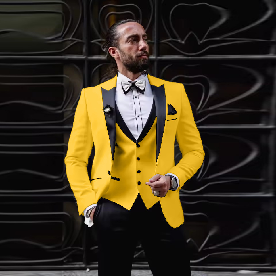 Terno Slim Fit Masculino de 3  - Men Formal Wear For Dinner avaliação e preço