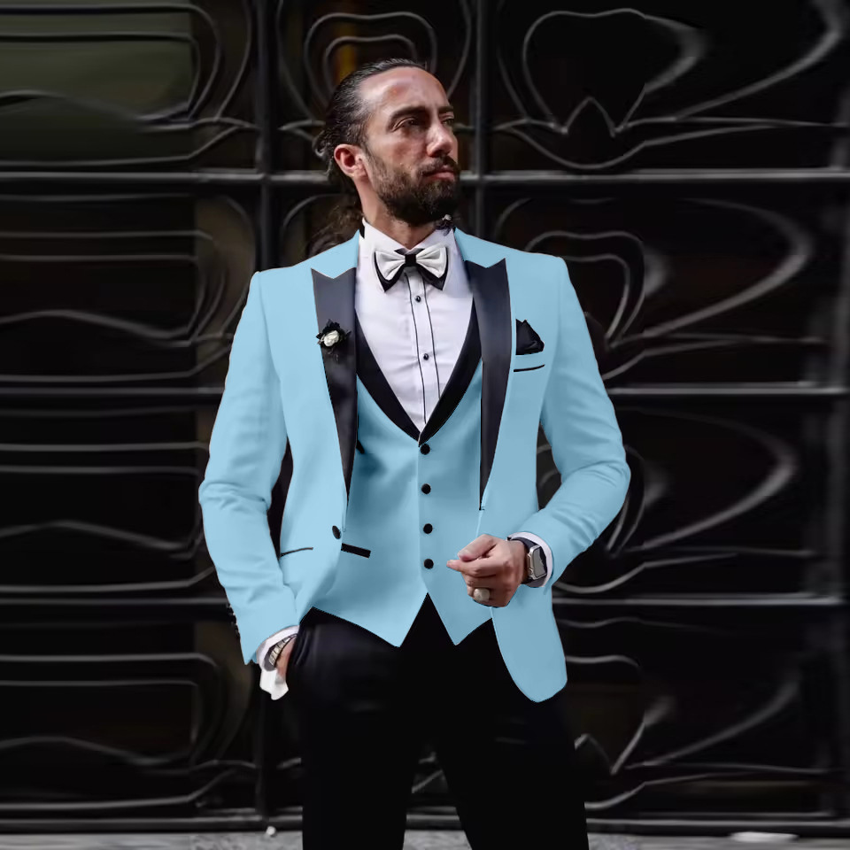 Terno Slim Fit Masculino de 3  - Men Formal Wear For Dinner avaliação e preço