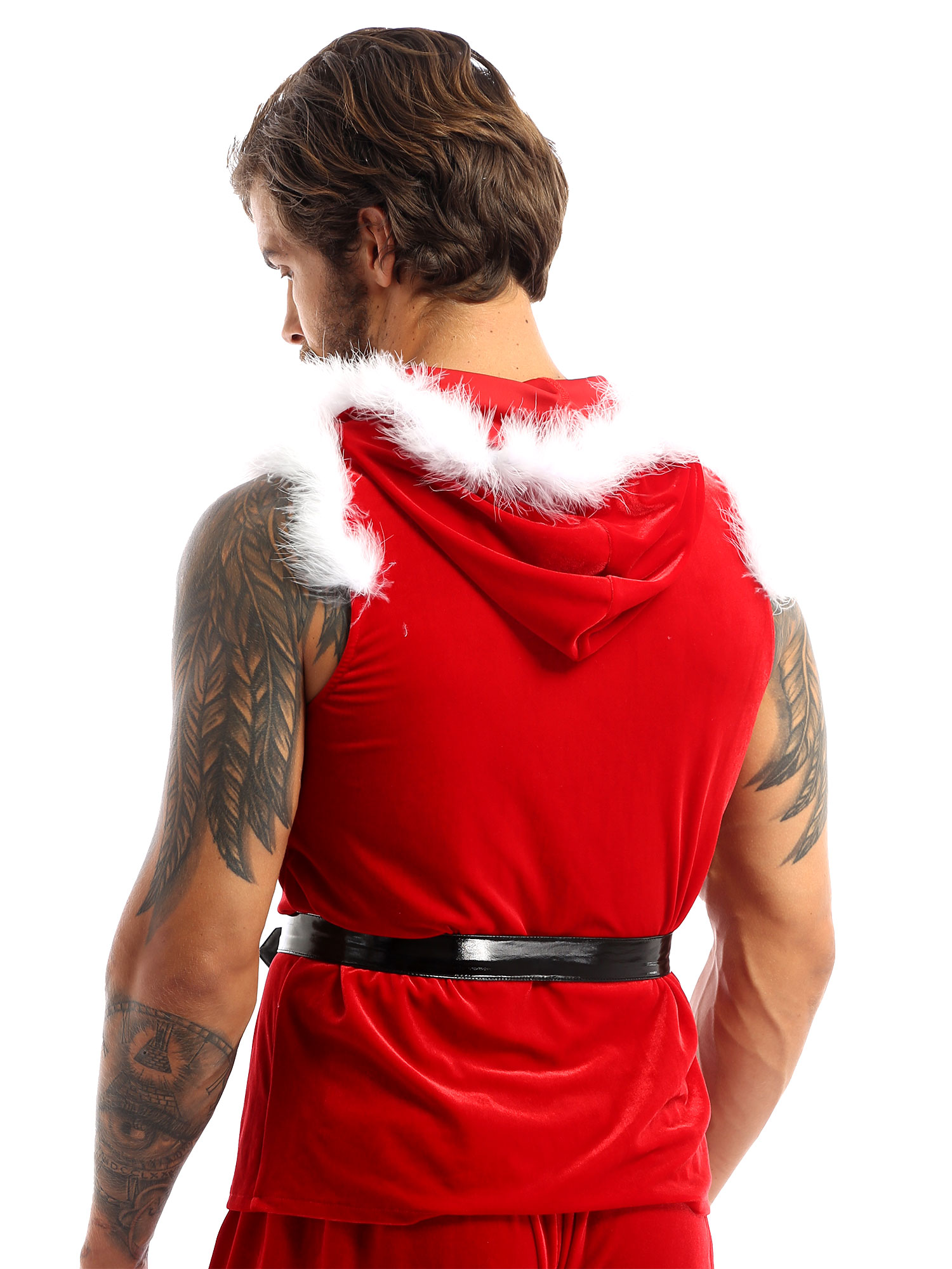 Traje de Cosplay Papai Noel pa - Men Formal Wear Vest avaliação e preço