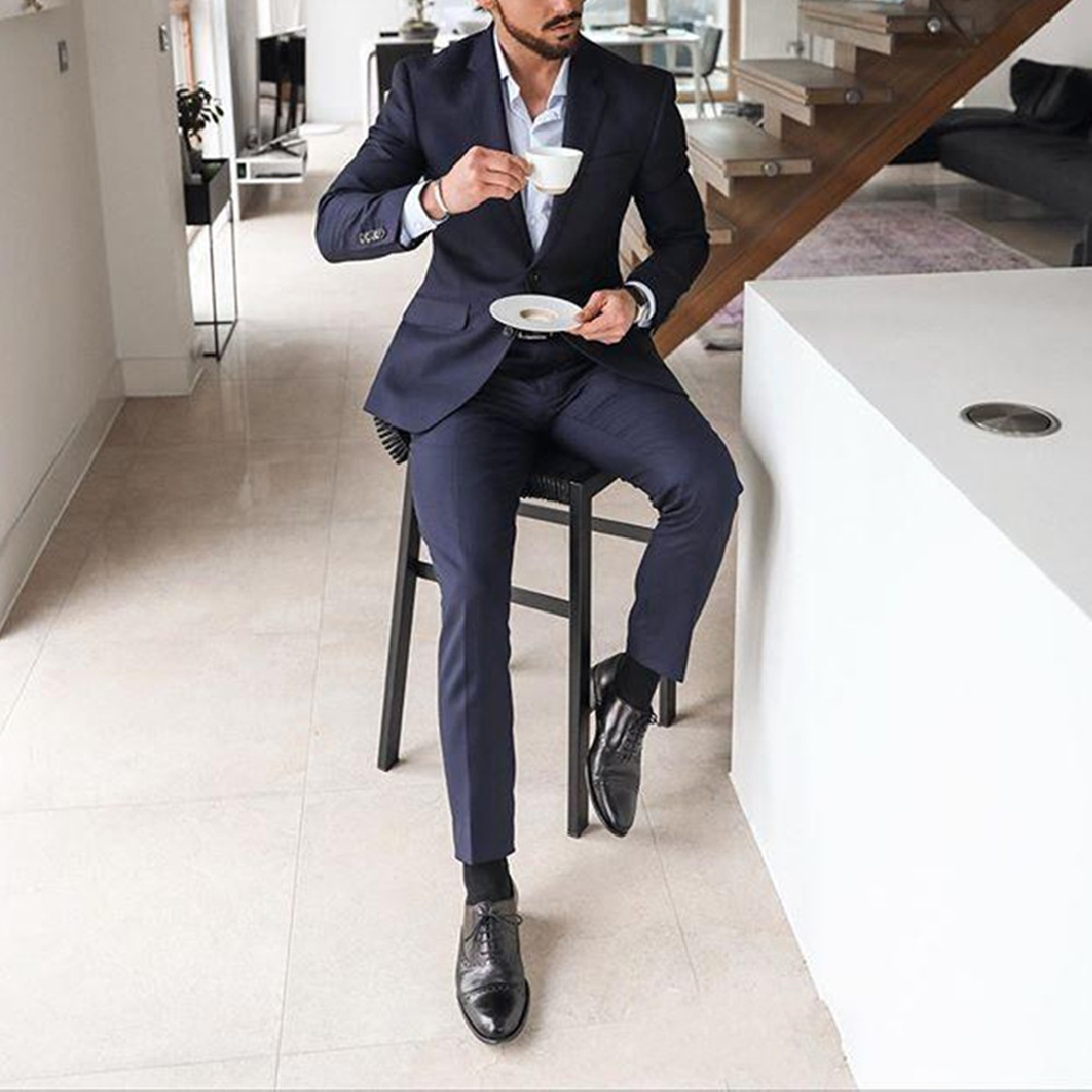 Terno de Smoking Masculino Azu - Men Formal Wear For Dinner avaliação e preço