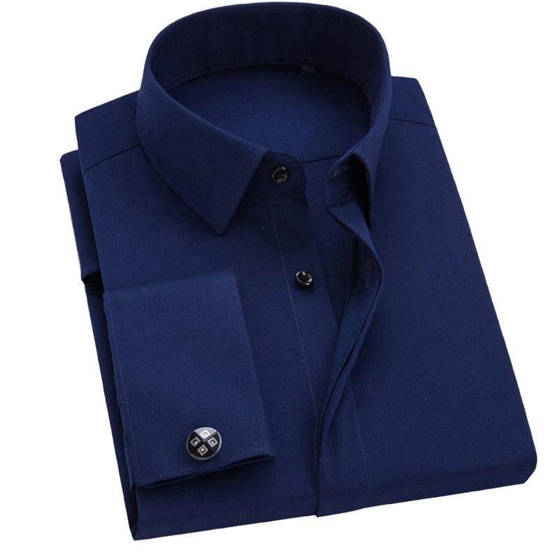 Camisa masculina com abotoadur - Dress Shirt French Cuff avaliação e preço