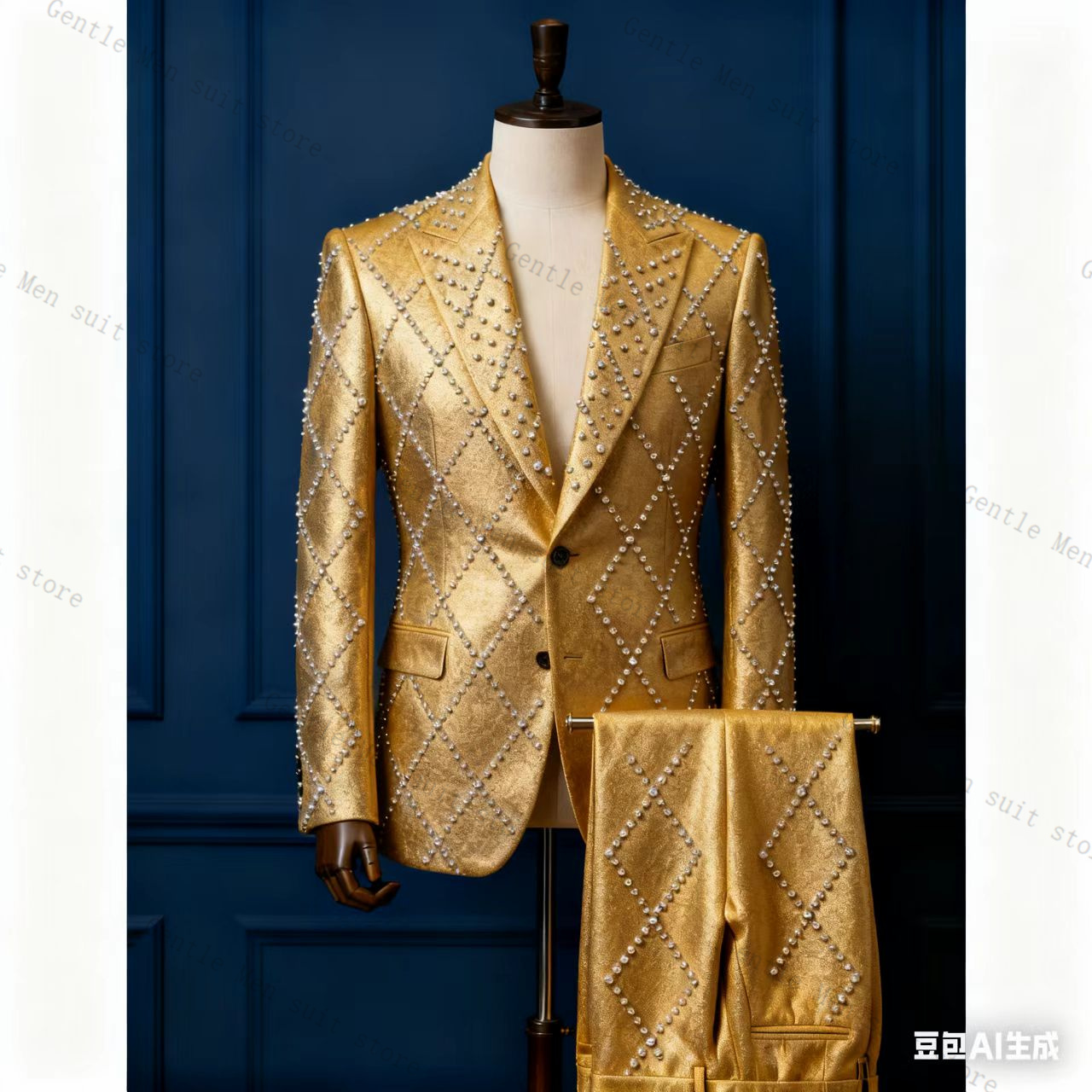 Conjunto de terno masculino ro - Men Formal Wear Pink avaliação e preço