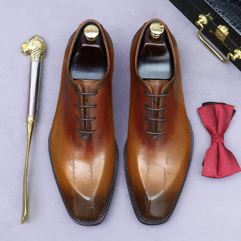 Sapatos oxford de couro genuín - High End Men'S Formal Wear avaliação e preço