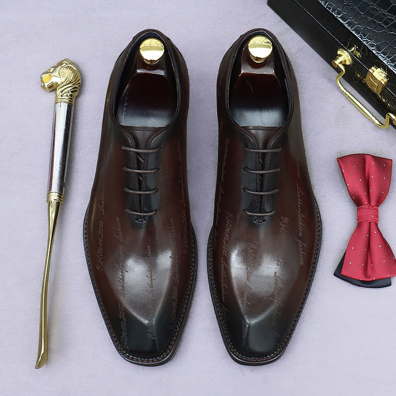 Sapatos oxford de couro genuín - High End Men'S Formal Wear avaliação e preço