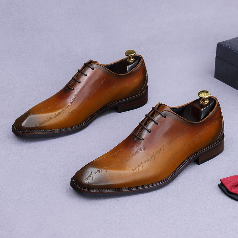 Sapatos oxford de couro genuín - High End Men'S Formal Wear avaliação e preço